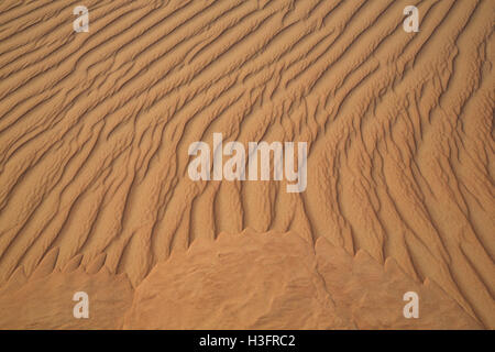 Muster der Sand in der Wüste Stockfoto