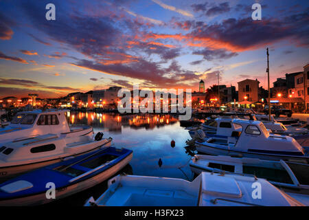 Altstadt von Vodice. Touristische Destination in Kroatien Stockfoto