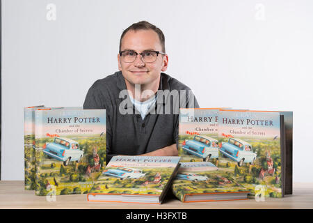 Harry Potter Illustrator Jim Kay. Stockfoto