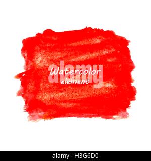 Abstrakte Aquarell Kunst Hand malen isolierten auf weißen Hintergrund. Stock Vektor