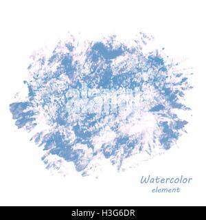 Abstrakte Aquarell Kunst Hand malen isolierten auf weißen Hintergrund. Stock Vektor