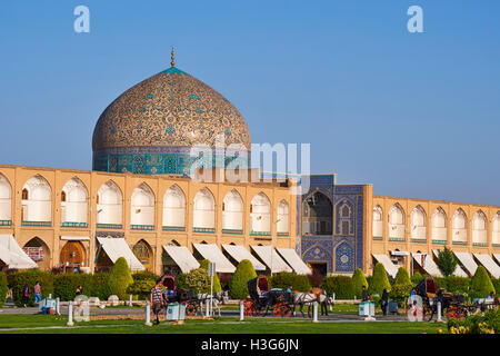 Isfahan, Iran Imam Platz, Sheikh Lotfollah-Moschee, Weltkulturerbe der UNESCO Stockfoto