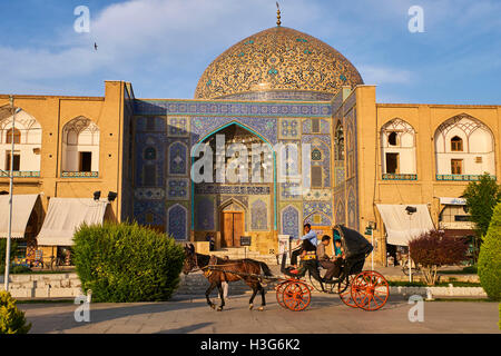 Isfahan, Iran Imam Platz, Sheikh Lotfollah-Moschee, Weltkulturerbe der UNESCO Stockfoto