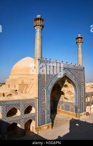 Iran, Isfahan, Freitagsmoschee, Weltkulturerbe der UNESCO Stockfoto