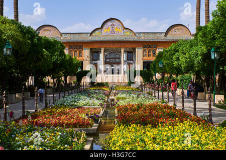 Iran, Provinz Fars, Shiraz, Qavam House oder Naranjestan Haus, historischen Haus Stockfoto