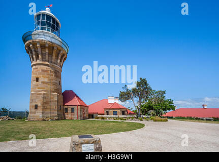 Australien, New South Wales, Sydney, Barrenjoey Leuchtturm, gebaut im Jahre 1881, am Eingang des Broken Bay und Pittwater über Palm Beach Stockfoto