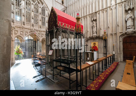 St. Alban-Schrein in St Albans Cathedral, Vereinigtes Königreich Stockfoto