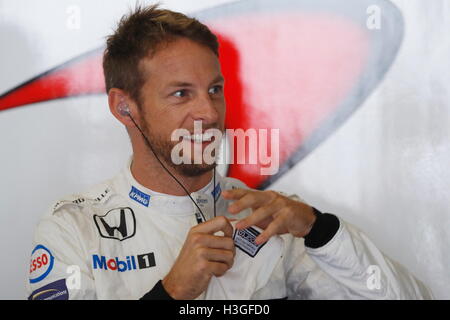 Suzuka, Japan. 8. Oktober 2016. Jenson Button (GBR) F1: Japanische Formel 1 Grand Prix in Suzuka Circuit in Suzuka, Japan. Bildnachweis: Sho Tamura/AFLO SPORT/Alamy Live-Nachrichten Stockfoto