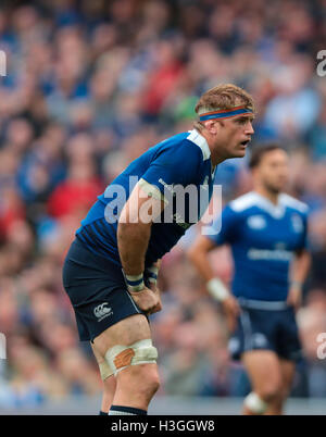 Aviva Stadion, Dublin, Irland. 8. Oktober 2016. Guinness-Pro12-Rugby. Leinster und Munster. Jamie Heaslip (Leinster) Credit: Aktion Plus Sport/Alamy Live-Nachrichten Stockfoto