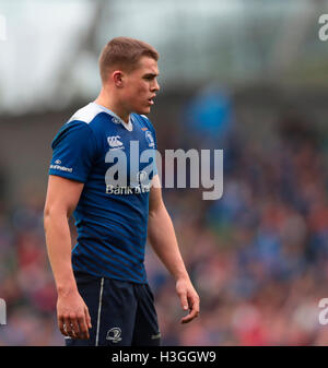 Aviva Stadion, Dublin, Irland. 8. Oktober 2016. Guinness-Pro12-Rugby. Leinster und Munster. Garry Ringrose (Leinster) Credit: Aktion Plus Sport/Alamy Live-Nachrichten Stockfoto