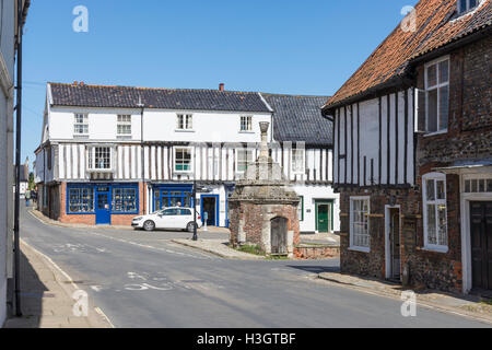 16. Jahrhundert Sonnenpaneelen, Common Place, wenig Walsingham, Norfolk, England, Vereinigtes Königreich Stockfoto