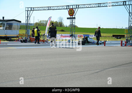 Drag Race Vårgårda Schweden Sommer 2016 Stockfoto