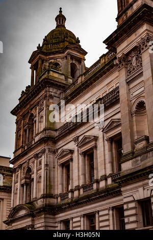 Bild der alten Gebäude in der Stadt von Glasgow, Schottland. Stockfoto