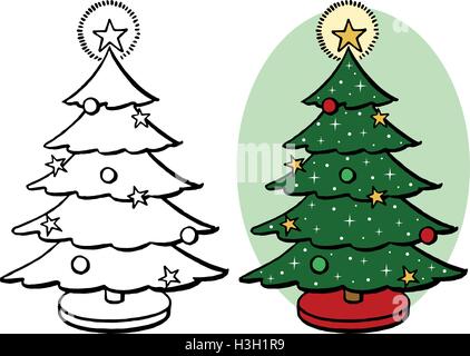 Weihnachtsbaum-Symbol Stock Vektor