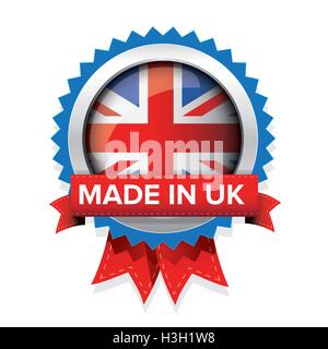 Made in UK Abzeichen Vektor Stock Vektor
