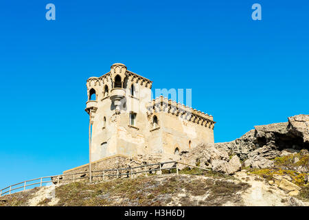 Castillo Santa Catalina eine Beobachtung Turm, im Jahre 1931 im Stil eines Schlosses aus dem 16. Jahrhundert gebaut wurde. Stockfoto