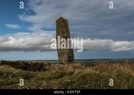 Mittelalterliche Wayside Kreuz auf Black Hill in der Nähe von Glaisdale in den North York Moors Stockfoto