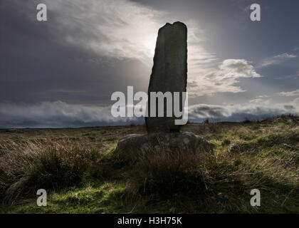 Mittelalterliche Wayside Kreuz auf Black Hill in der Nähe von Glaisdale in den North York Moors Stockfoto