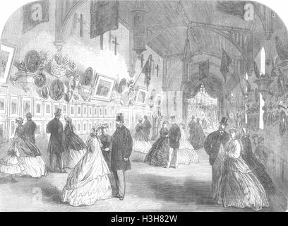 Mitarbeiter Alton Towers Wedgwood, Burslem Galerie 1865. Illustrierte London News Stockfoto