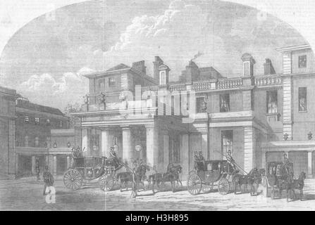 LONDON-bürgerlichen Deputation, Marlborough House 1863. Illustriert von Zeiten Stockfoto