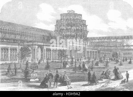 LONDON 1862 Int ' l Ausstellungsgebäude 1861 gebaut. Illustrierte London News Stockfoto