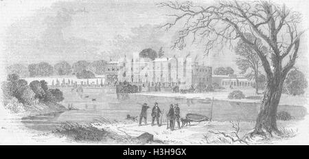 LINCS Clumber, Herzog von Newcastle 1857. Illustriert von Zeiten Stockfoto