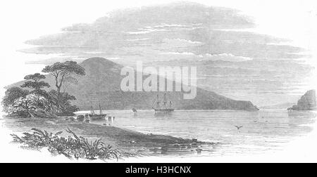 Hafen von NEW ZEALAND Auckland Insel 1848. Illustrierte London News Stockfoto