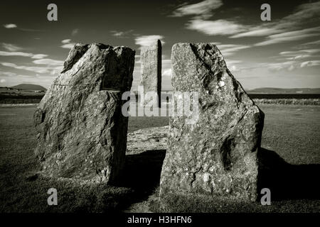 Die Menhire von Stenness auf Mainland, Orkney, Schottland, UK Stockfoto