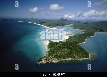 Tongue Point, Hill Inlet und Whitehaven Beach, Stockfoto