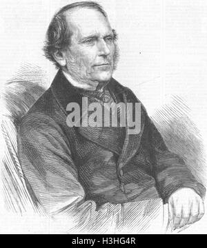 Porträts Rajan Sir James Brooke 1868. Illustrierte London News Stockfoto