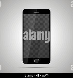Mock-up realistische glänzend Smartphones mit transparenten Ort für Bildschirm Stock Vektor