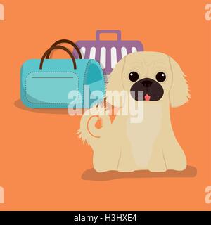 Tierbetreuung Center Service Symbole Stock Vektor