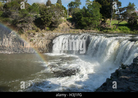 Haruru Falls in der Nähe von Paihia in der Bay of Islands in Neuseeland Stockfoto