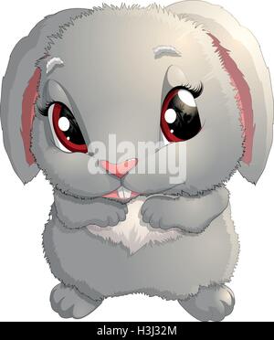 Niedlichen Kaninchen cartoon Stock Vektor
