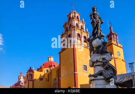 Unsere Liebe Frau von Guanajuato Paz Frieden Statu Guanajuato, Mexiko Statue gespendet zu Stadt von Charles V, Heiliger römischer Kaiser, in den 1500er. Stockfoto
