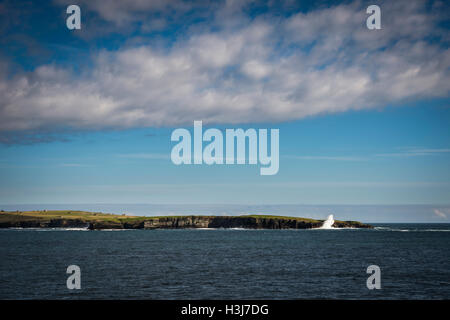 Die unbewohnte Insel Stroma in Orkney, Schottland, Großbritannien Stockfoto