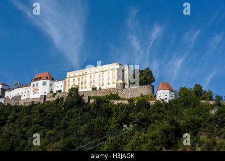 Veste Oberhaus Burg mit Blick auf die Stadt Passau. Stockfoto