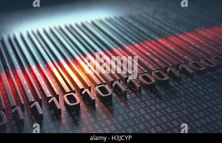 Ein Barcode ist ein optisches, maschinenlesbar, beschreibt, die etwas über das Objekt, das den Barcode trägt. Stockfoto