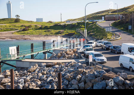 Cape Jervis auf dem australischen Festland Süden ist der Ausgangspunkt für Sealink Fähren Reisen nach Kangaroo island Stockfoto