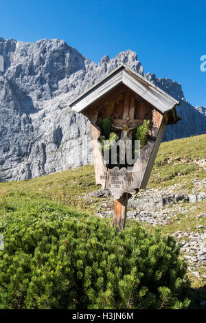 Überqueren der Alpen karwendel Stockfoto