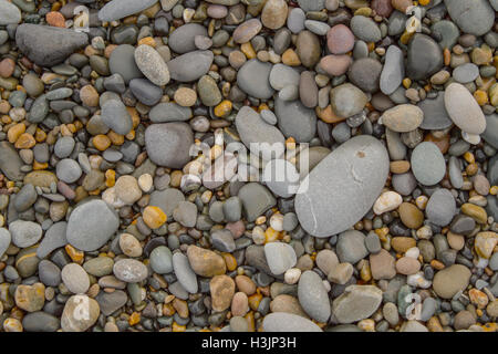 Kies und Sand Hintergrund abstrakte Textur Steinen Stockfoto