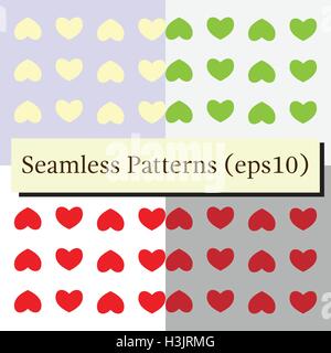 Nahtlose Muster mit Herzen Stock Vektor