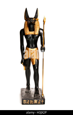 Anubis ägyptische Gottheit Statue - Dekoration Nachbildung Stockfoto