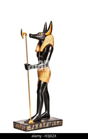 Anubis ägyptische Gottheit Statue - Dekoration Nachbildung Stockfoto