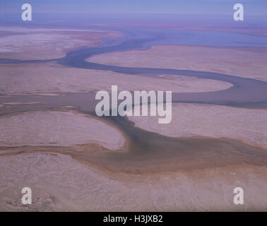 Lake Eyre river System. Stockfoto