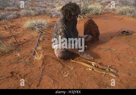 Aboriginal Frau vom Berg Liebig (luritja Sprache Gruppe) Stockfoto