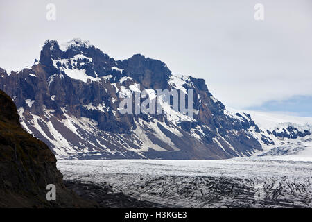 Skaftafellsjökull Skaftafell Gletscher Vatnajökull-Nationalpark in Island Stockfoto
