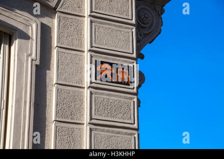 Space Invaders Streetart von Streetart-Künstler Invader in Paris, Frankreich Stockfoto