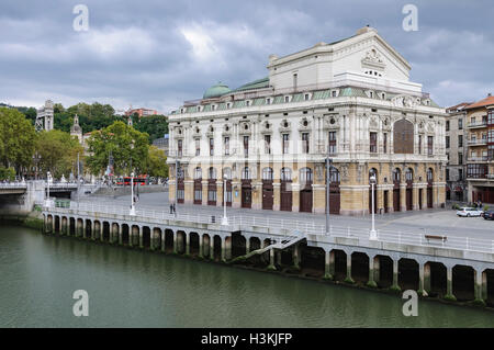 Fassade des Arriaga-Theater in der Stadt Bilbao, Pais Vasco, Spanien, Europa Stockfoto