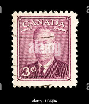 Briefmarke aus Kanada Darstellung König George VI. Stockfoto